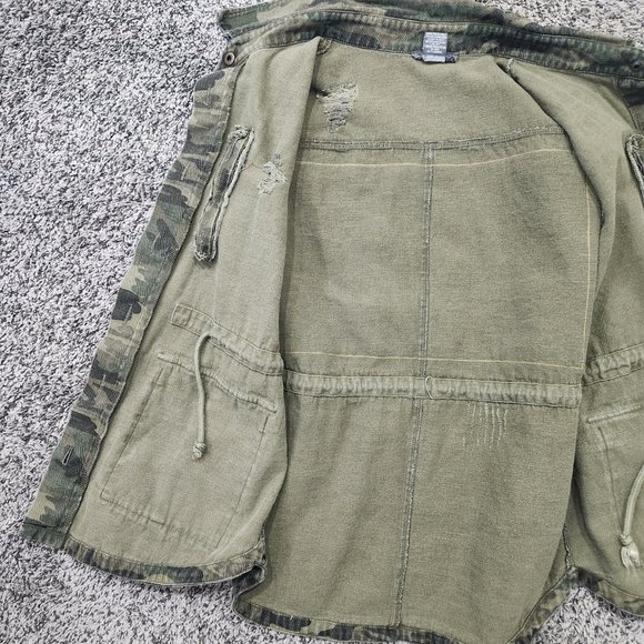 One-Of-A-Kind Boba Fett Custom Sans Souchi Camouflage Denim Jacket Sz S - Picture 10 of 14